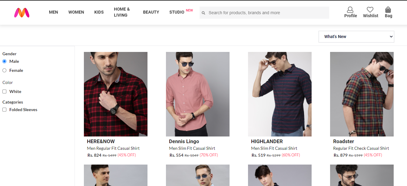 Myntra Clone